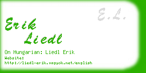 erik liedl business card